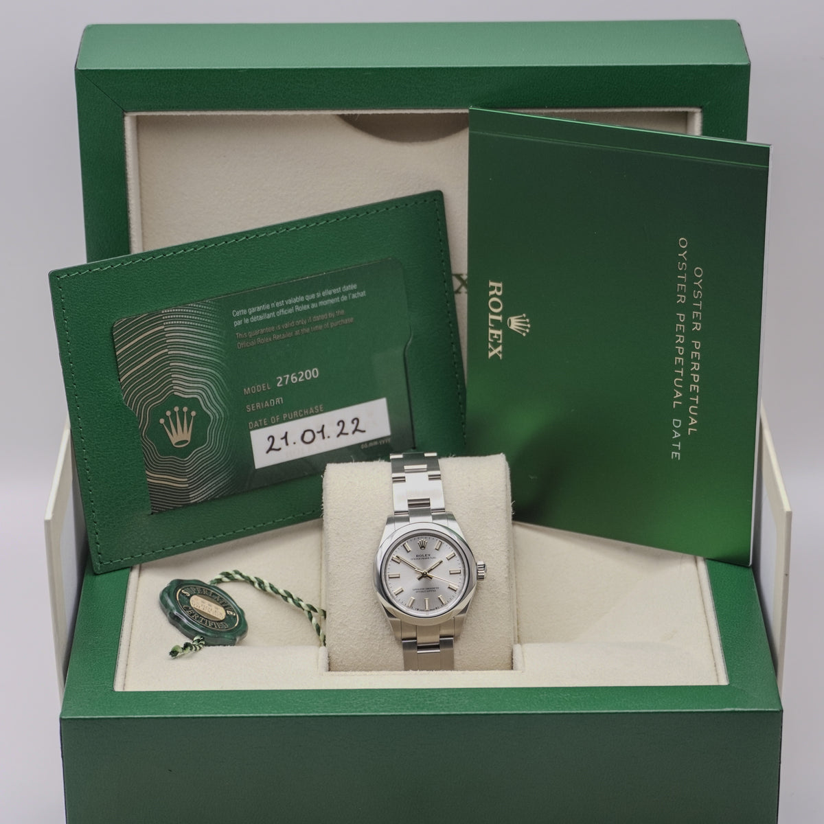Rolex OysterPerpetual 28 "Silver" FULLSET-ZWN-2022