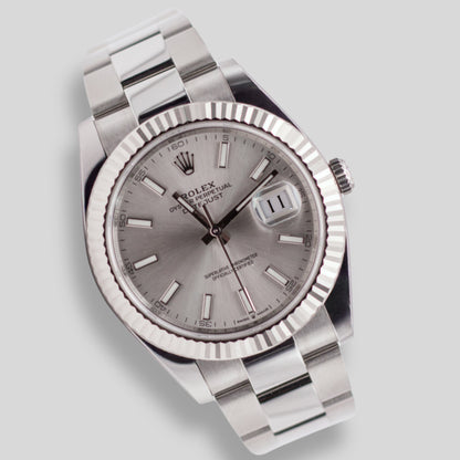 Rolex DateJust 41 "silver" FULLSET-ZUG-2023