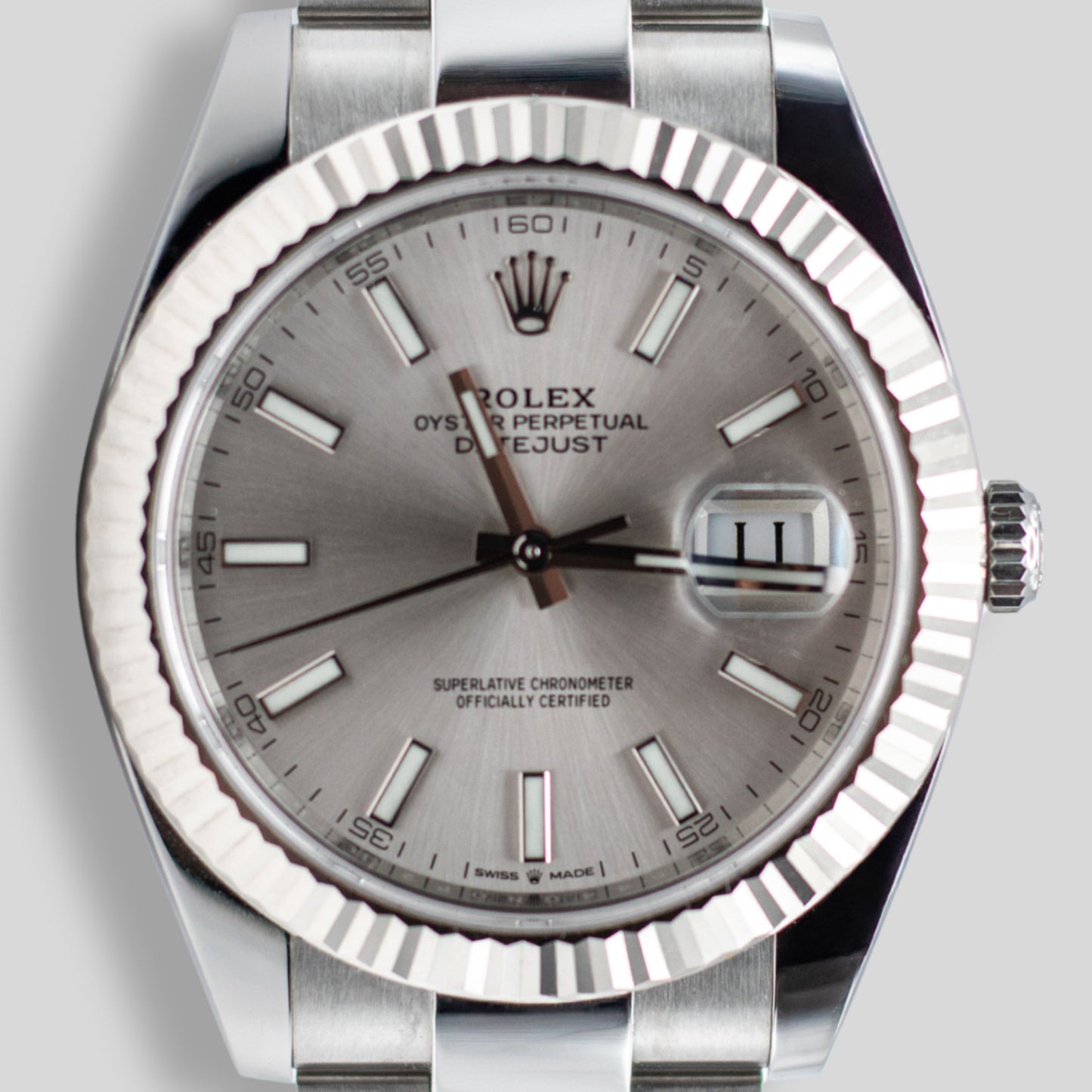 Rolex DateJust 41 "silver" FULLSET-ZUG-2023