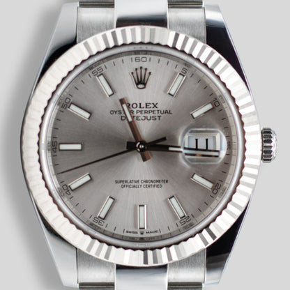 Rolex DateJust 41 "silver" FULLSET-ZUG-2023