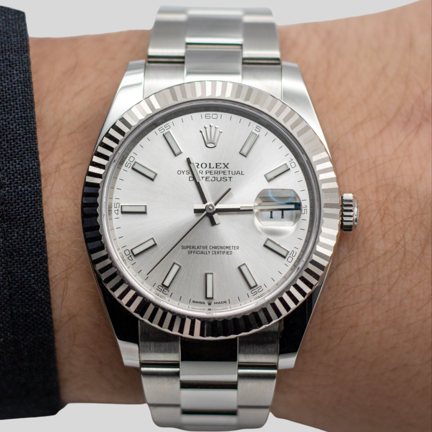 Rolex DateJust 41 "silver" FULLSET-ZUG-2023