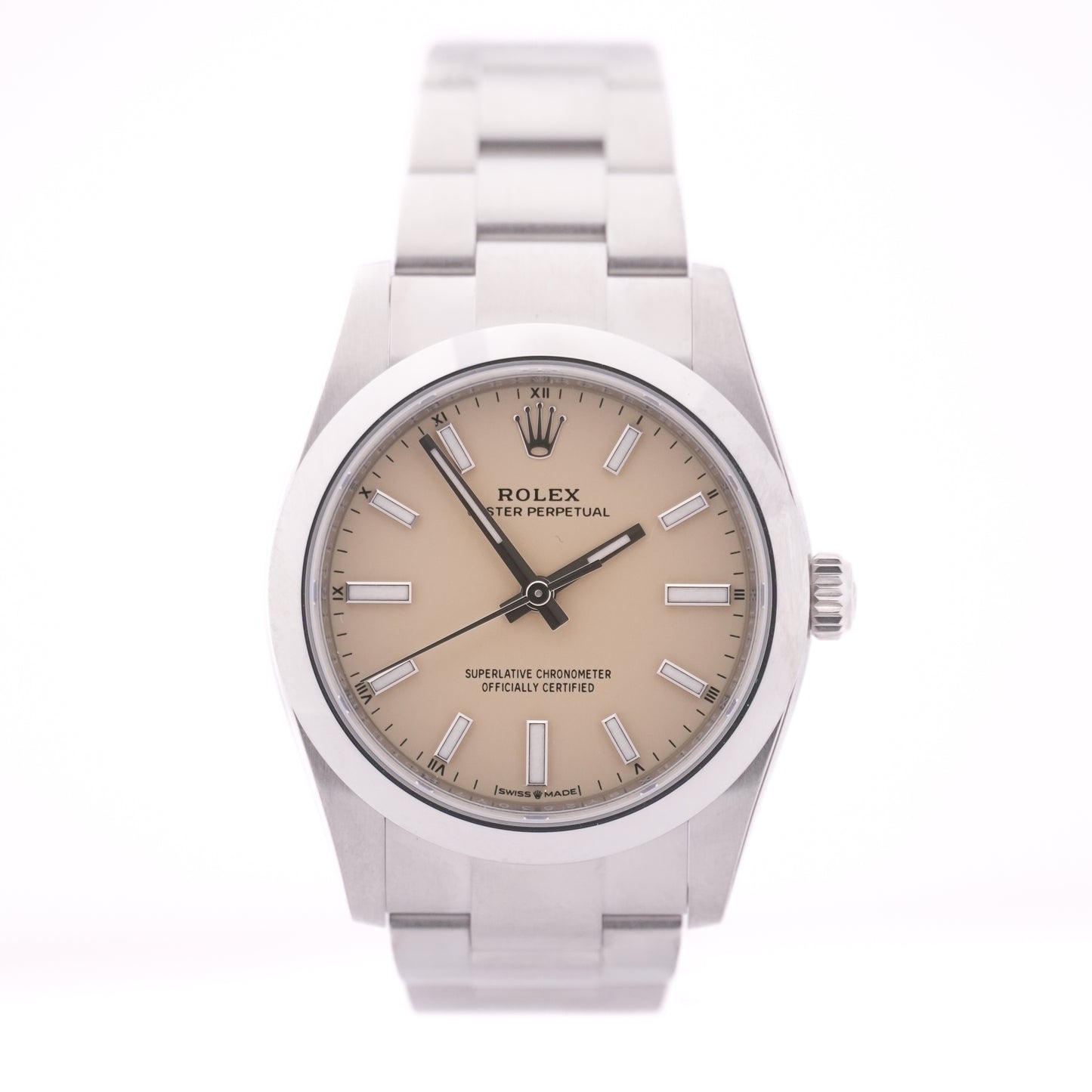 Rolex OysterPerpetual 34 mm "Beige" FULLSET-ZUG-2025