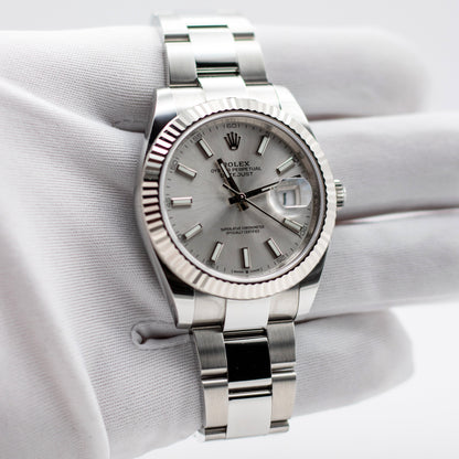 Rolex DateJust 41 "silver" FULLSET-ZUG-2023