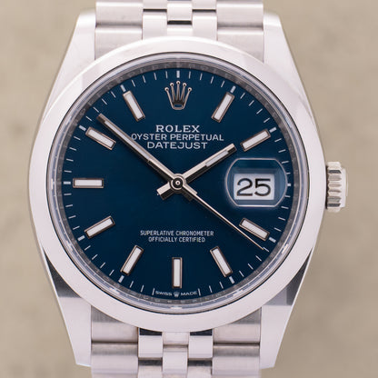 Rolex DateJust 36 mm Blue FULLSET-ZWN-2026