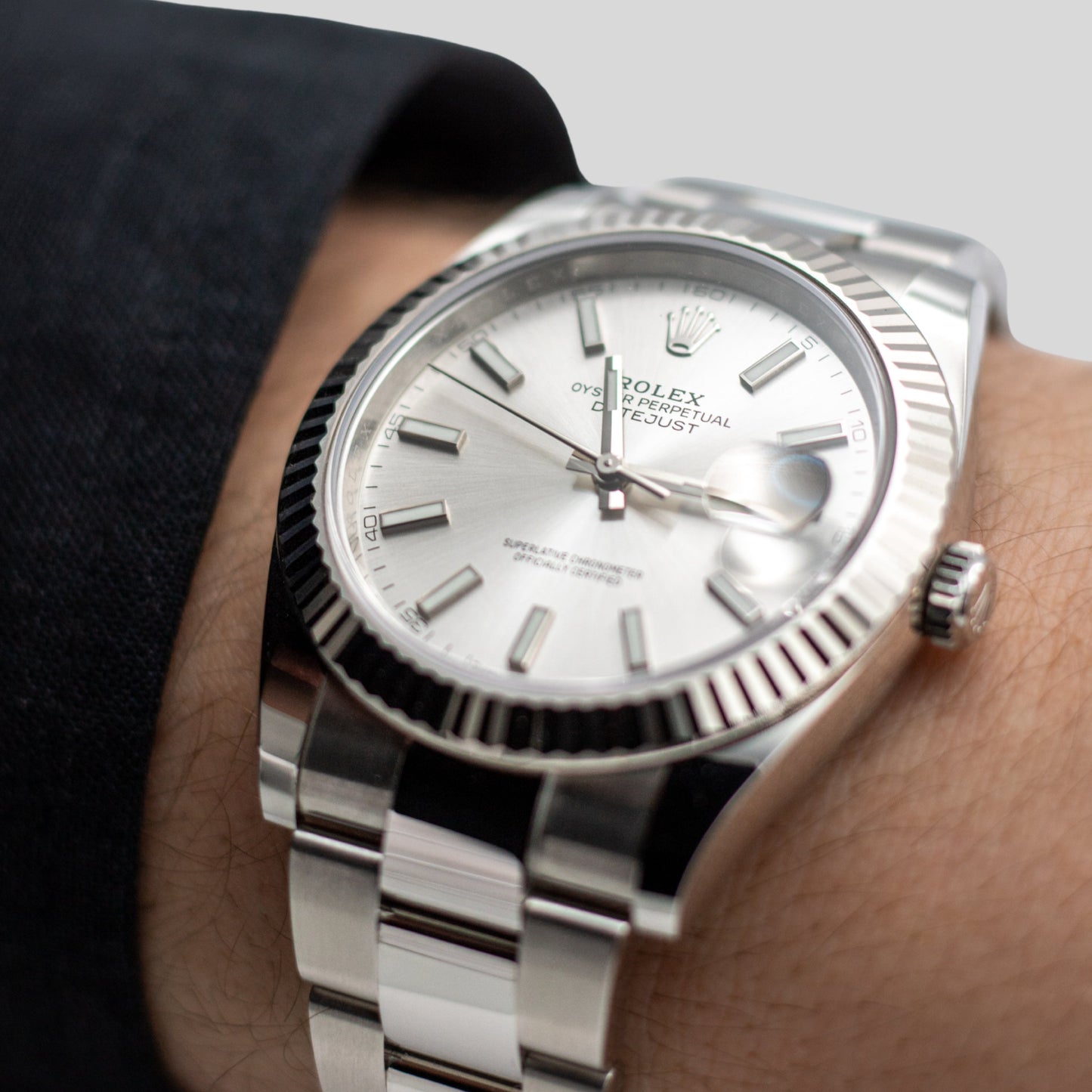 Rolex DateJust 41 "silver" FULLSET-ZUG-2023