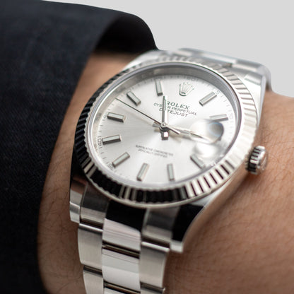 Rolex DateJust 41 "silver" FULLSET-ZUG-2023