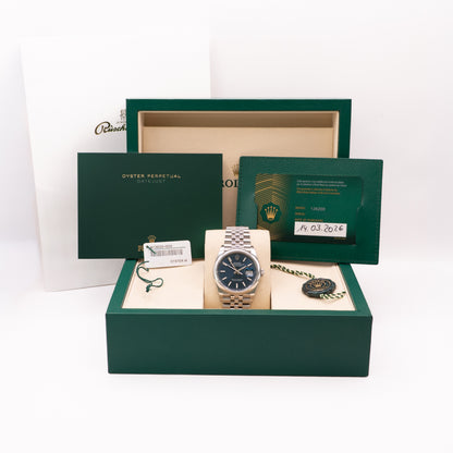 Rolex DateJust 36 mm Blue FULLSET-ZWN-2026