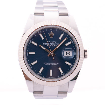 Rolex DateJust 41 "blue" FULLSET-ZWN-2023