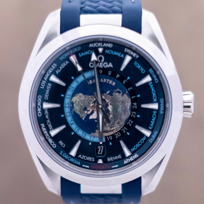 Omega Seamaster Aqua Terra Worldtimer FULLSET-ZUG-2024