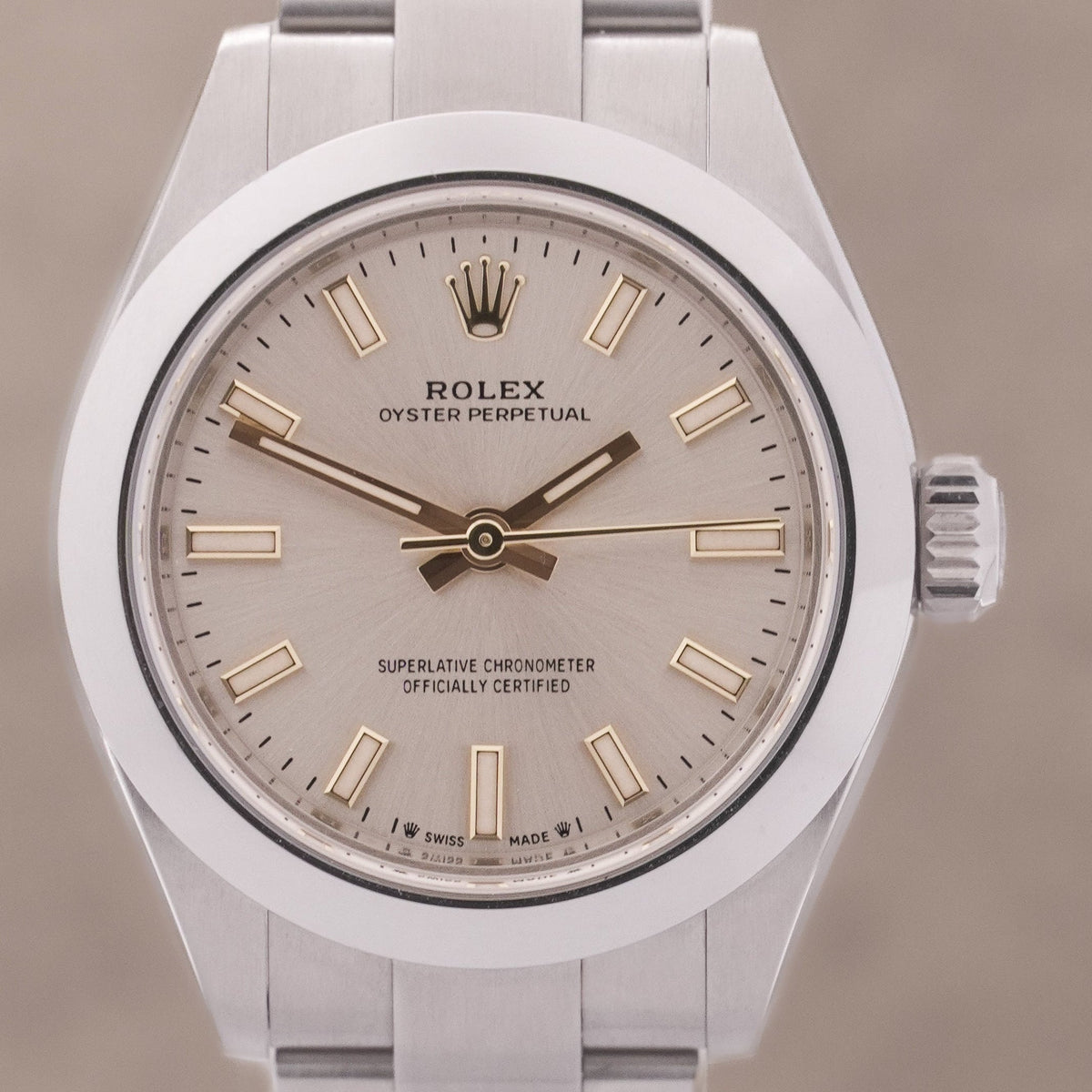 Rolex OysterPerpetual 28 "Silver" FULLSET-ZWN-2022