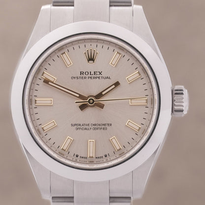 Rolex OysterPerpetual 28 "Silver" FULLSET-ZWN-2022