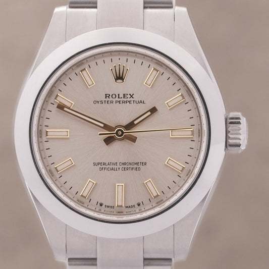 Rolex OysterPerpetual 28 "Silver" FULLSET-ZWN-2022