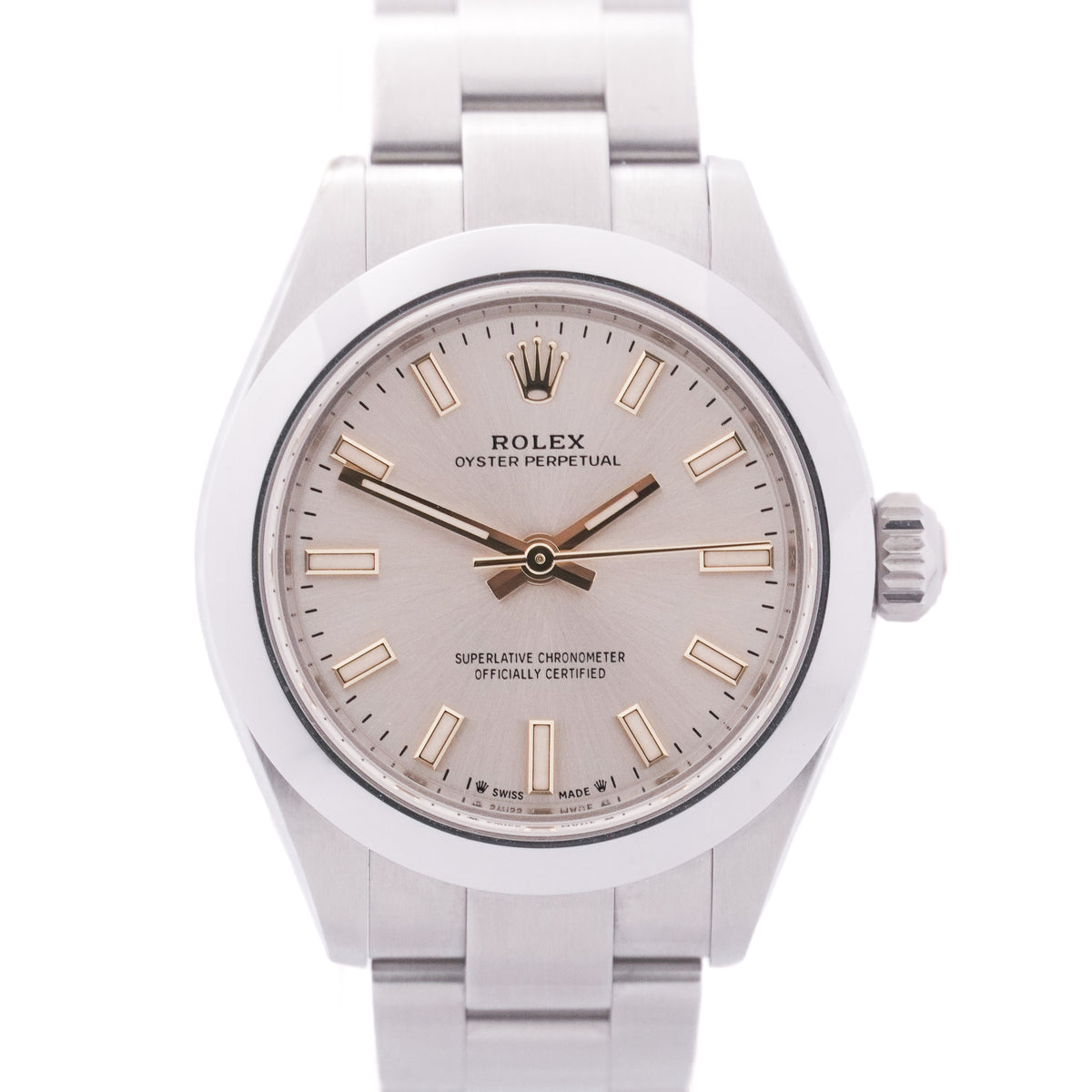 Rolex OysterPerpetual 28 "Silver" FULLSET-ZWN-2022