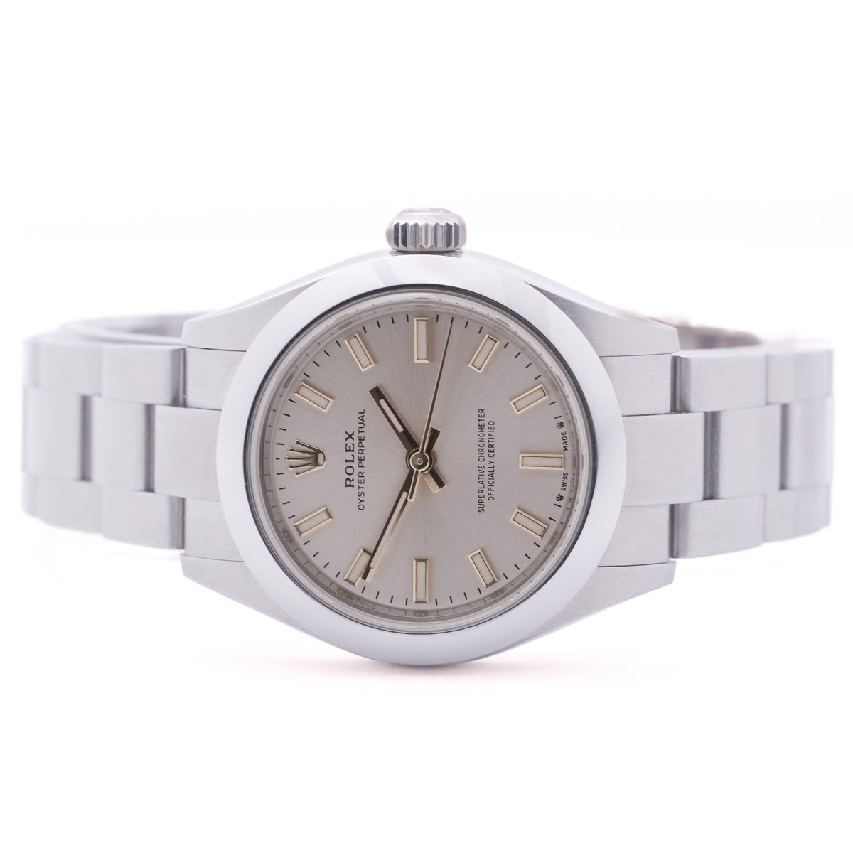 Rolex OysterPerpetual 28 "Silver" FULLSET-ZWN-2022