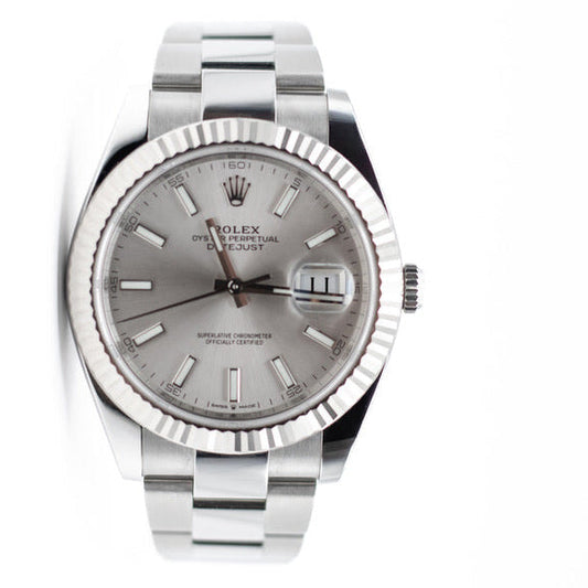 Rolex DateJust 41 "silver" FULLSET-ZUG-2023